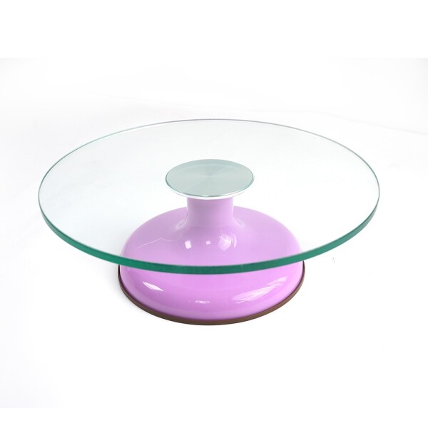 Cake star Otočný stojan skleněný fialový 30cm