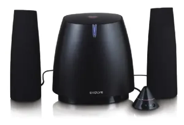 Evolve repro 2.1 Demon A410 piano black, RSR (20W+10W+10W) dvoupásmové satelity (A410)