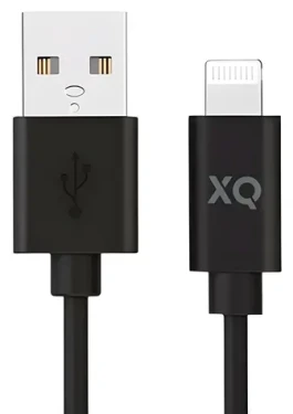 XQISIT černá / Datový kabel USB-A - Lightning / MFI certifikace / 1 m (50894)
