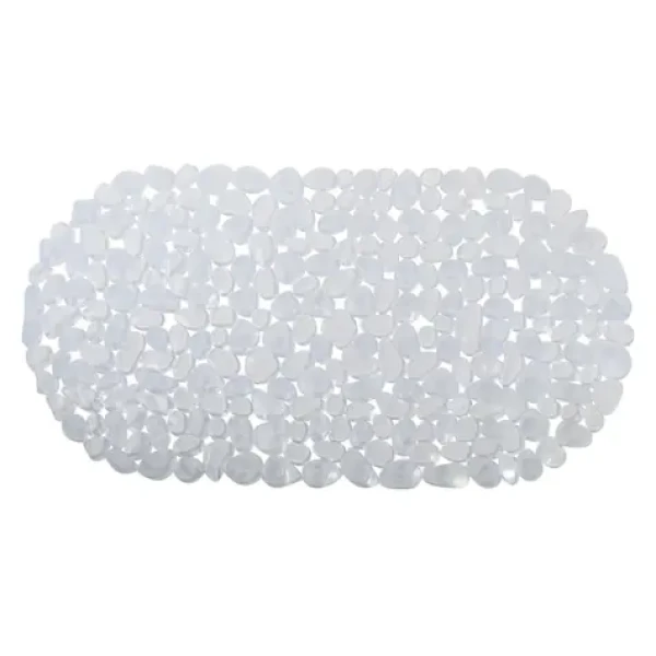 MSV GALETS protiskluzová podložka do vany průhledná / PVC / 35 x 68 cm