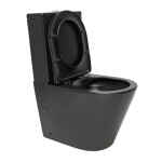 WC kombi komplet SAT Infinitio černá matná mat vario odpad SATINF031VPSNBKM SATINF031VPSNBKM