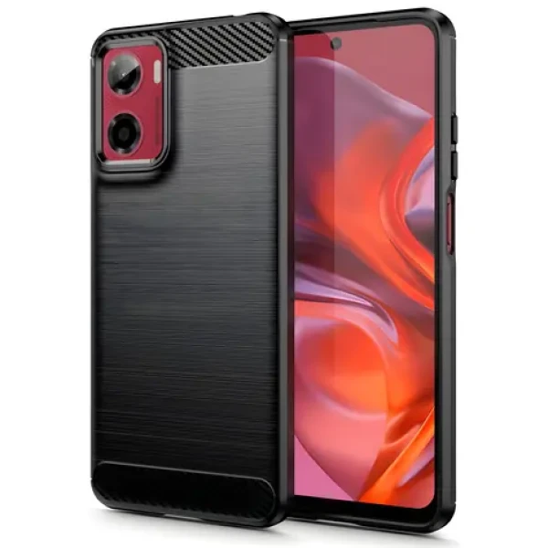 Tech-Protect TPUCarbon černá / Kryt / Motorola Moto G05, E15 / TPU / karbonový vzor