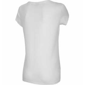 Dámské tričko s krátkým rukávem WOMEN'S T-SHIRT TSD029 SS21 - 4F bílá L