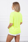 Halenka potiskem Magic yellow neon UNI