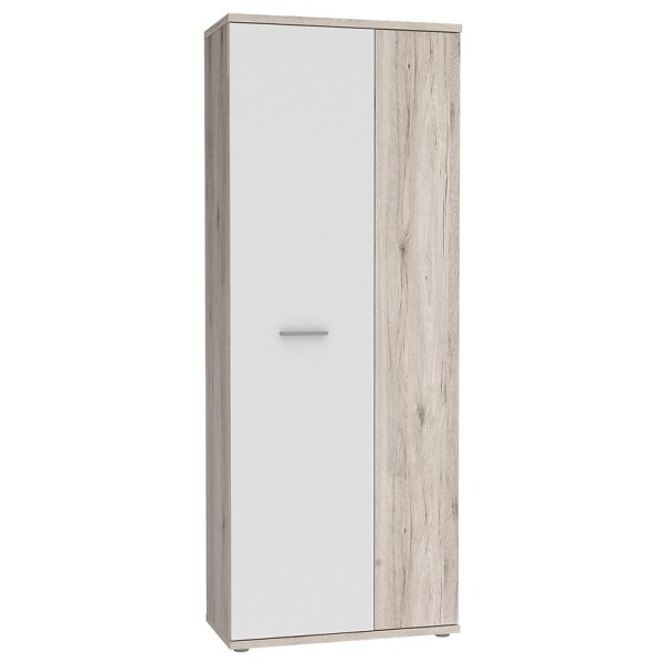 Skříň Net 5p Pískový Dub / Bílý