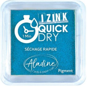Razítkovací polštářek IZINK Quick Dry rychleschnoucí - tyrkysový