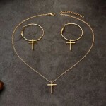 Dovoz Náhrdelník + náušnice s křížkem