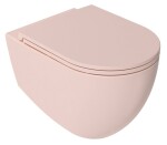 ISVEA - INFINITY WC sedátko, SLIM, Soft Close, Easy Take, růžová Salmon 40KF0541I-S