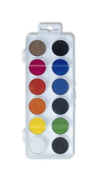 Koh-i-Noor vodové barvy malé průměr 22,5 mm 12 barev