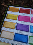 Kuretake Kuretake, ‎MC20/24V/NW2A, Gansai Tambi Metallic, akvarelové barvy v pánvičkách, metalické, 24 odstínů