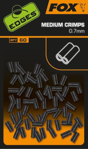 FOX Krimpovací svorky Edges Medium Crimps 0,7mm 60ks (CAC795)