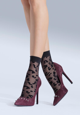 Dámské ponožky Knittex Animale 12011 20 den nero Univerzální