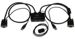 StarTech 2-Port KVM přepínač s kabely / KVM přepínač / VGA / USB / 2048 x 1536 px / dálkové tlačítko (SV211USB)