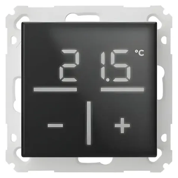 Homematic IP HmIP-WGTC-A černá / Nástěnný termostat / Skleněný / Senzor CO2 (90321020)