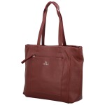 Módní dámská koženková kabelka na rameno Lamia, vínová