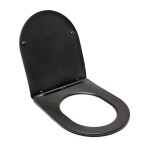 WC prkénko SAT Infinitio zakulacené černé SATINFPBKM SATINFPBKM