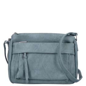 Trendy dámská koženková crossbody kabelka Lenka, modrá
