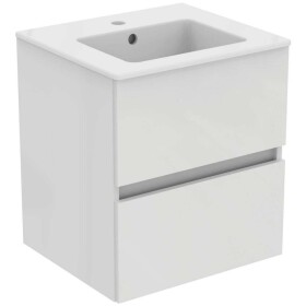 IDEAL STANDARD - Eurovit Skříňka s umyvadlem, 55x50x44 cm, 2 zásuvky, lesklá bílá R0571WG
