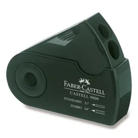 FABER-CASTELL Ořezávátko se zásobníkem / zelená (582800)