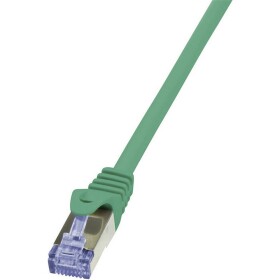 LogiLink CQ3075S RJ45 síťové kabely, propojovací kabely CAT 6A S/FTP 5.00 m zelená samozhášecí, s ochranou 1 ks