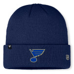 Fanatics Pánská zimní čepice St. Louis Blues NHL Authentic Pro A/Cap Cuffed Beanie tmavě modrá