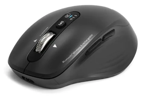 PORT CONNECT Business Office Collection černá / Bezdrátová nabíjecí myš / Bluetooth 2.4 GHz / FreeWheel / 3200 DPI (910202)