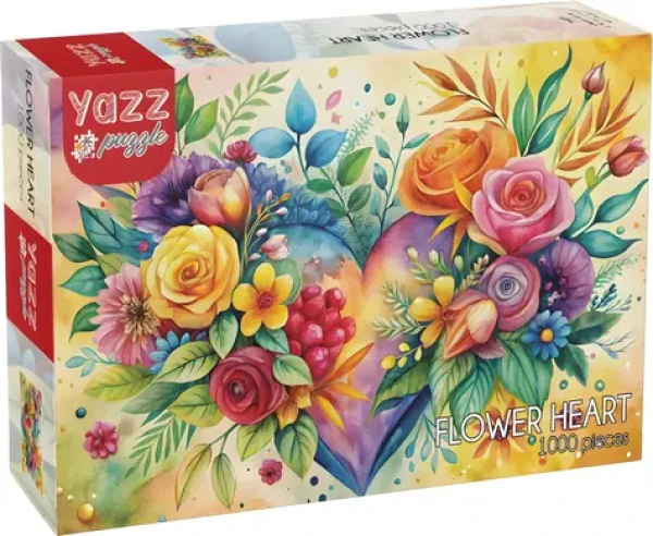 YAZZ Puzzle Květinové srdce