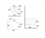 KLUDI - Resa S Závěsné WC se sedátkem SoftClose, Rimless, Spiralflush, lesklá bílá 27WCSET43