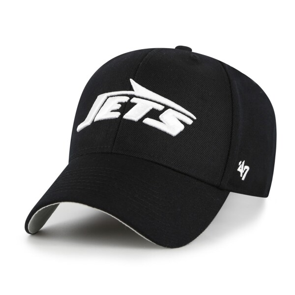 47 Brand Pánská kšiltovka New York Jets NFL Black & White MVP Adjustable