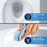 GROHE - Euro Ceramic WC kombi mísa, vario odpad, Rimless, Triple Vortex, alpská bílá 102488SH00