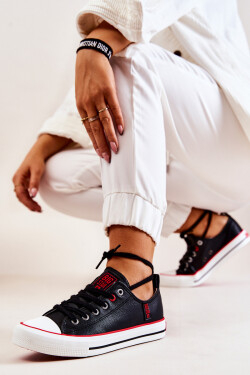 Kožené tenisky BIG STAR JJ274129 Černé 37