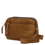 Semišová dámská crossbody kabelka Lory, hnědá