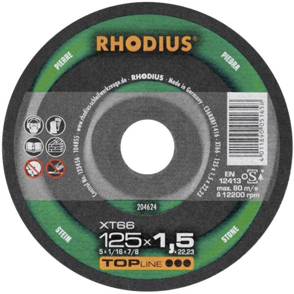 Rhodius XT 66 204623 řezný kotouč rovný 180 mm 1 ks kámen