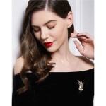 Exkluzivní brož Swarovski Elements Jacquelina, Zlatá