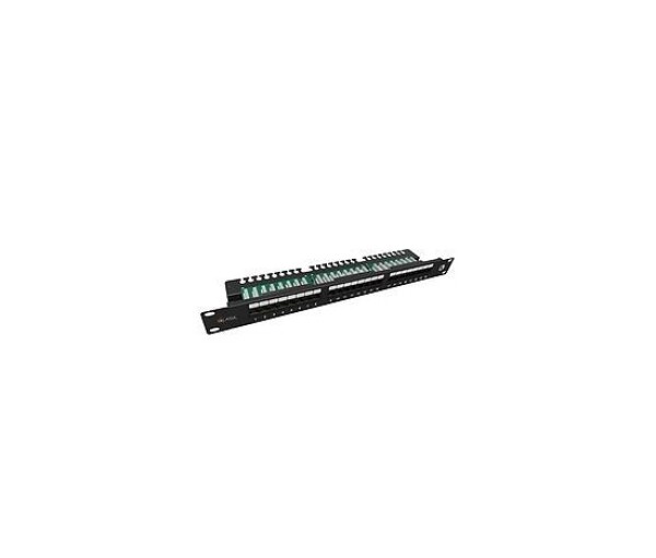 Solarix Patch panel 24 x RJ45 CAT5E UTP s vyvazovací lištou 1U SX24L-5E-UTP-BK-N EDF_1874079
