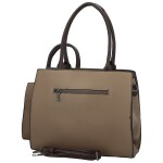 Trendy sada koženkových kabelek do ruky s peněženkou Talbia, khaki