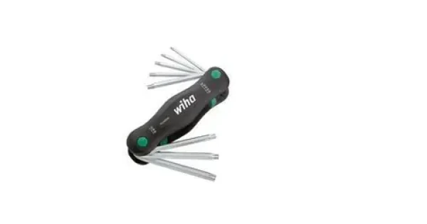 Wiha PocketStar černá / Multifunkční nástroj TORX / 8 dílů / T9-T40 / chrom-vanad (23047)