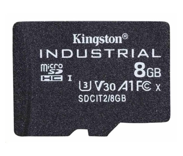 Kingston MicroSDHC karta 8GB Industrial C10 A1 pSLC Card Single Pack EDF_443639