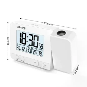 GARNI 140W Digitální budík s projekcí času a vnitřní teploty (GARNI 140W)