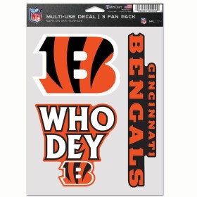 Samolepka Cincinnati Bengals NFL Multi-Use Set (3 ks)% 1 ks