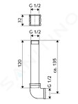 SCHELL - Compact II Přípojná armatura, mosaz 032080099