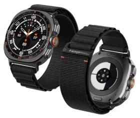 Spigen Fabric Band pro Samsung Galaxy Watch 9/8 46/44/40mm černá / Řemínek / nylon / kovová přezka (AMP11607)