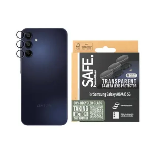 PanzerGlass Safe Rings Lens Protector pro Samsung Galaxy A16/A16 5G čirá (20879961504)