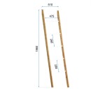 REA - Žebříkový držák ručníků Bamboo 186 HOM-03693