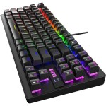 Marvo KG901 (US) černá / mechanická klávesnice / USB / RGB / US layout / Jixian Blue / 87 kláves / 1.6m (KG901 US)