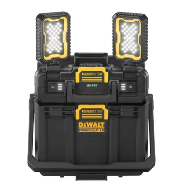 DeWalt DWST08061-1 / Aku nastavitelné pracovní světlo s úložným prostorem TOUGHSYSTEM 2.0 / 18V 5V / Bez Aku (DWST08061-1)