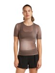 ICEBREAKER Wmns Mer 75 Cool-Lite Featherl SS Crewe AOP, Porcini/Pink Quartz/Aop (vzorek) velikost: S