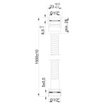INVENA - Ocelová sprchová hadice 150cm - blister AW-21-001-L