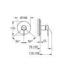 GROHE - Plus Sprchová baterie pod omítku, supersteel 24059DC3