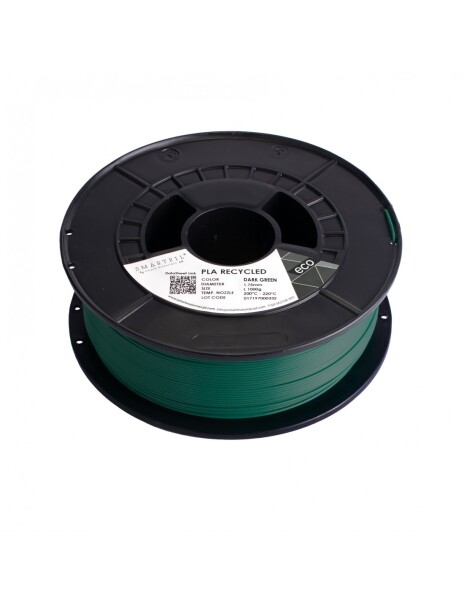 PLA filament z recyklátu tmavě zelený 1,75 mm Smartfil 1 kg